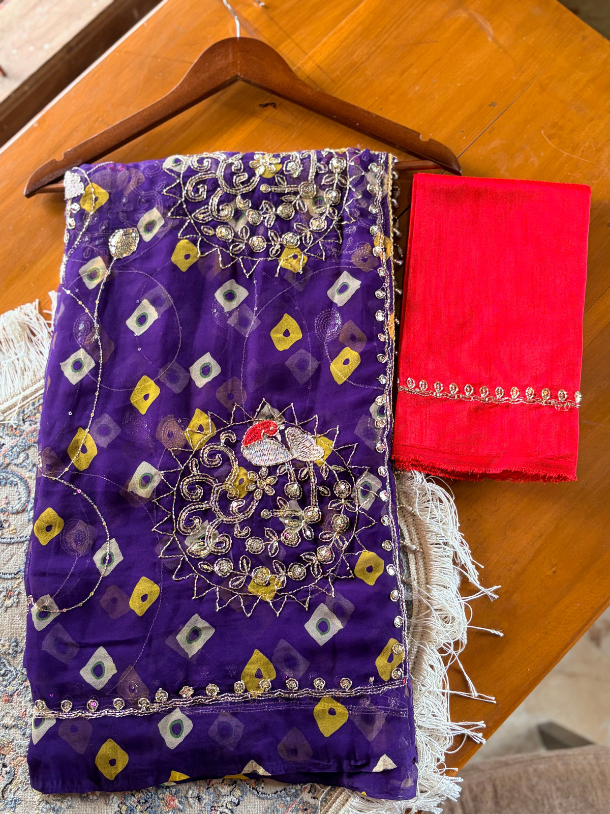 Raga Raagini – Purple Embroidered Saree